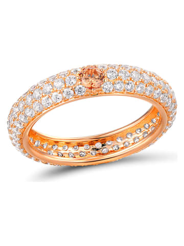 Les Favorites Rosévergulde ring met edelstenen