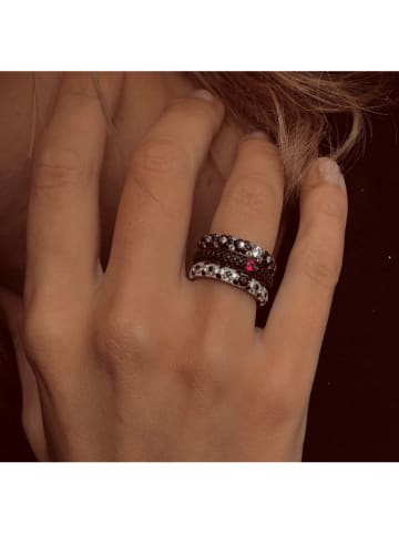 Les Favorites Zilveren ring met edelstenen