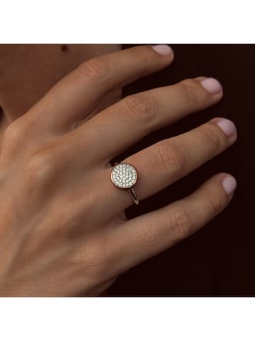 Les Favorites Rosévergulde ring met edelstenen