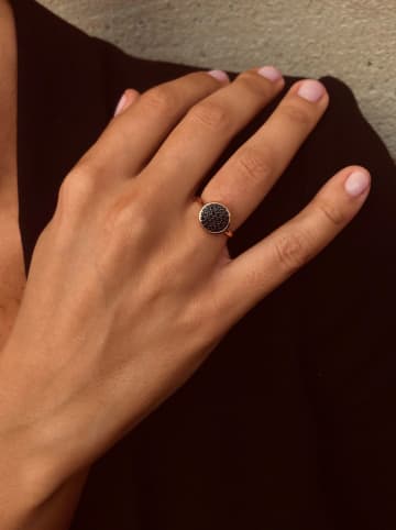 Les Favorites Rosévergulde ring met edelstenen