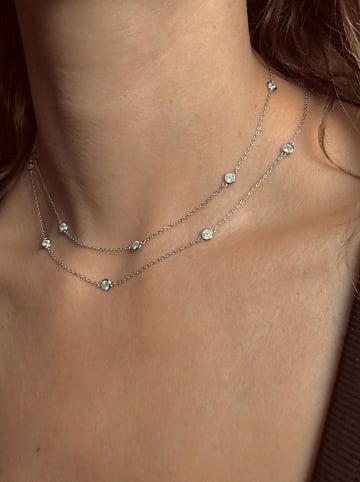 Les Favorites Rosévergulde ketting met sierelementen - (L)78 cm