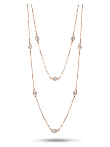Les Favorites Rosévergulde ketting met sierelementen - (L)78 cm