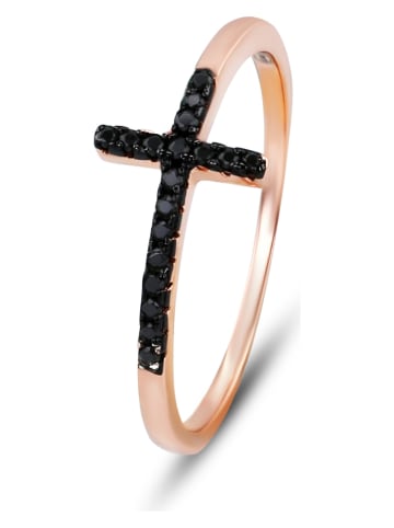 Les Favorites Rosévergold. Ring mit Edelsteinen