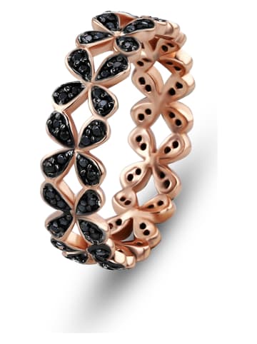 Les Favorites Rosévergold. Ring mit Edelsteinen