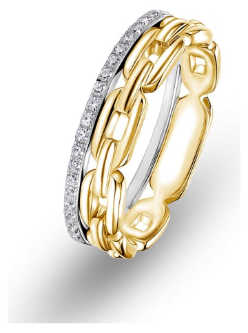 Les Favorites Vergulde ring met edelstenen