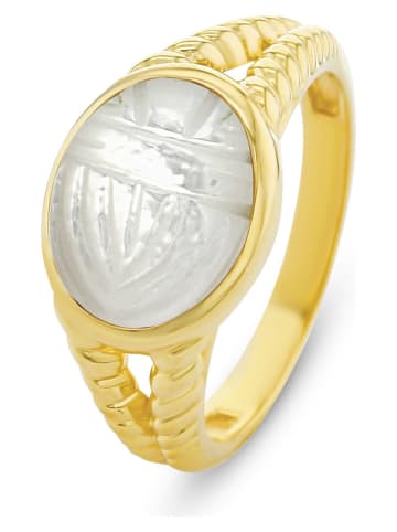 Les Favorites Vergold. Ring mit Perlmutt