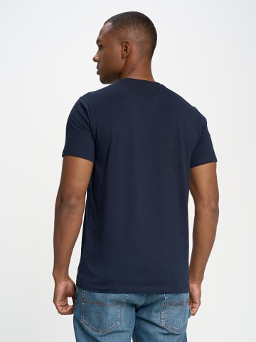 BIG STAR Koszulka "Carbon" w kolorze granatowym