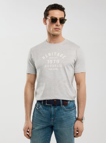 BIG STAR Koszulka w kolorze szarym