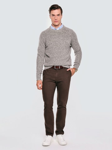 BIG STAR Spodnie chino w kolorze brązowym