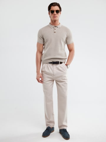 BIG STAR Spodnie chino w kolorze beżowym