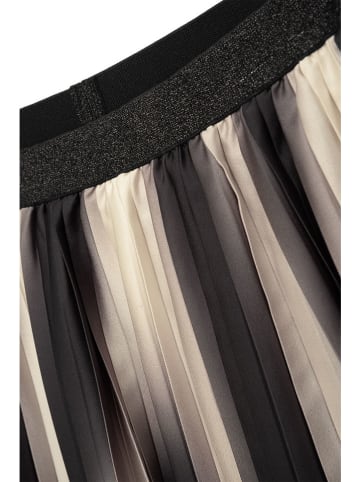 Danamade Plisseerock "Dpolly" in Schwarz/ Beige