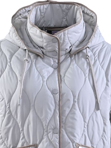 Fuchs Schmitt Doorgestikte jas lichtgrijs