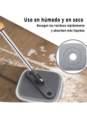 Joybos Microvezel dweilpads grijs - (L)22,5 x (B)22,5 cm