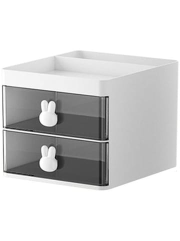 Joybos Organizer w kolorze białym na kosmetyki - 12 x 11,5 x 16 cm