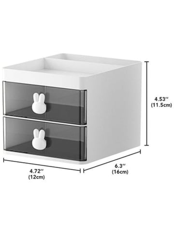 Joybos Organizer w kolorze białym na kosmetyki - 12 x 11,5 x 16 cm