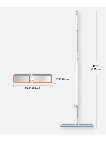Joybos 2tlg. Bodenwischer-Set in Weiß