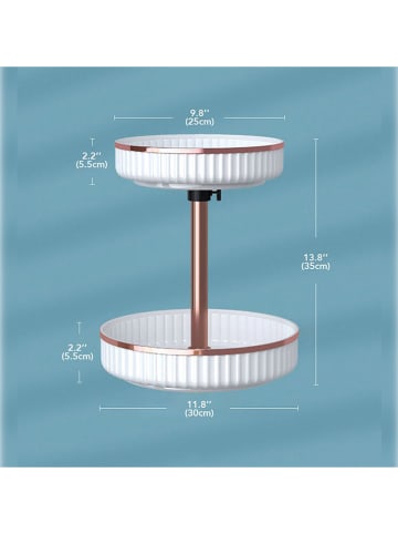 Joybos Aufbewahrungsschale in Weiß - (H)15 x Ø 30 cm