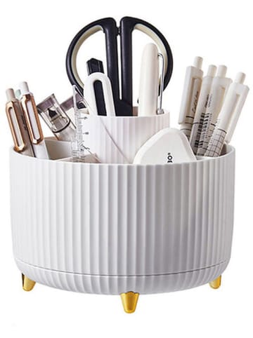 Joybos Make-up organizer wit - (H)12,5 x Ø 15 cm