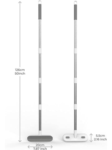 Joybos Raamwisser wit/grijs (H)82 cm