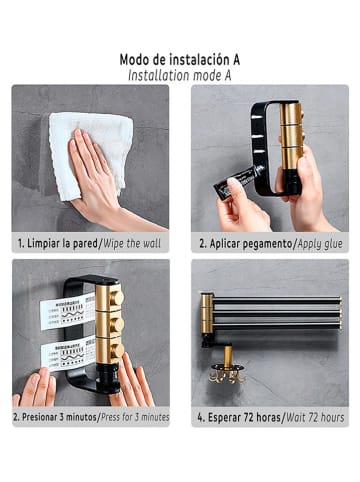 Joybos Handtuchhalter in Silber - (B)30 x (H)13 cm