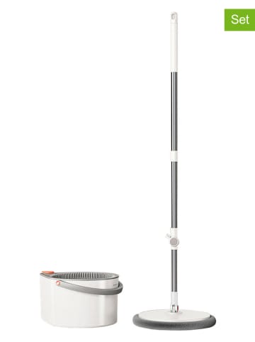 Joybos 2tlg. Bodenwischer in Weiß/ Grau