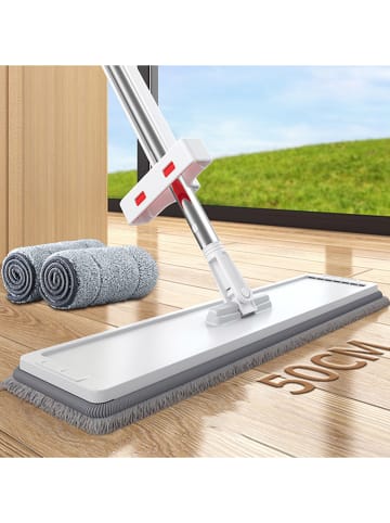 Joybos Bodenwischer in Weiß/ Grau - (H)150 cm