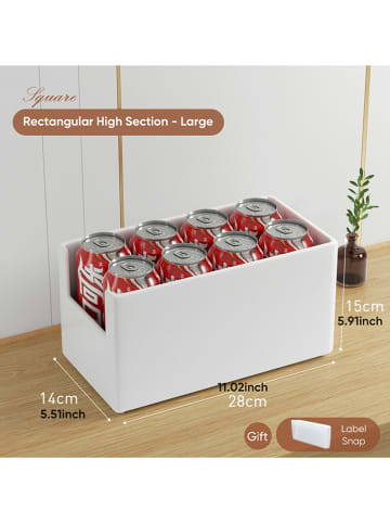 Joybos Koszyk w kolorze białym - 14 x 15 x 28 cm