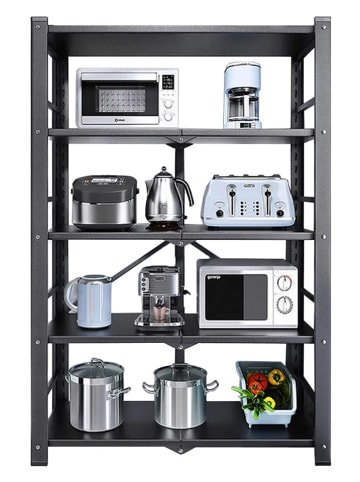 Joybos Kast zwart - (B)73 x (H)155 x (D)37 cm