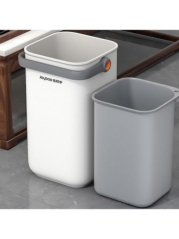 Joybos Keuken afvalemmer wit/grijs - 12 l