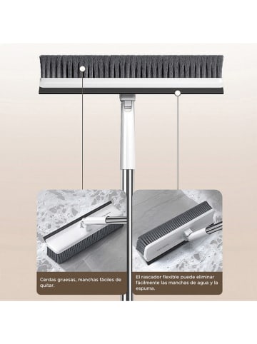 Joybos Reinigungsbürste in Weiß/ Grau - (H)135 cm