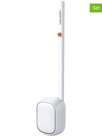 Joybos 8-delige toiletborstelset wit