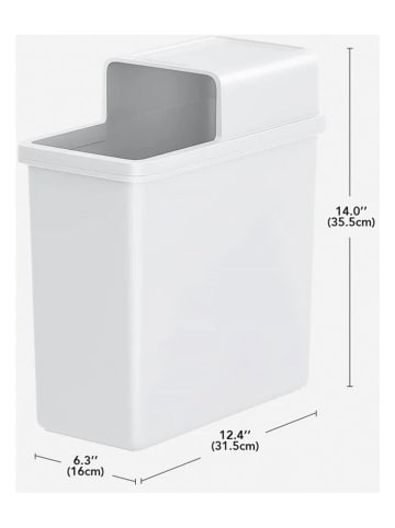 Joybos Mülleimer in Weiß - 15 l