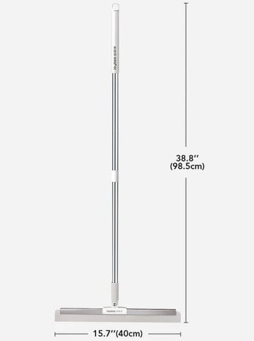 Joybos Ściągaczka w kolorze srebrno-białym do podłóg i szyb - 40 x 150 cm