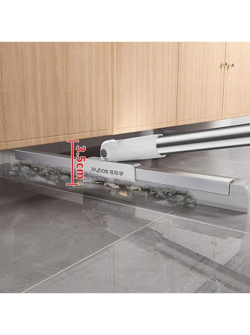 Joybos Besen in Silber/ Weiß  - (B)40 x (H)150 cm