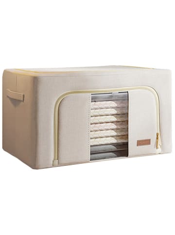 Joybos 2er-Set: Kleiderboxen in Beige - (B)50 x (H)33 x (T)40 cm