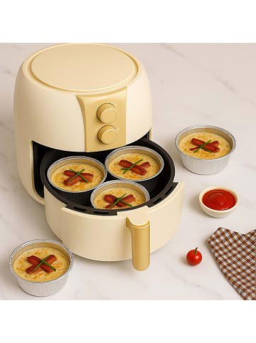 Joybos 10-delige set: aluminium bakvormen - (H)4  x Ø 8,5 cm