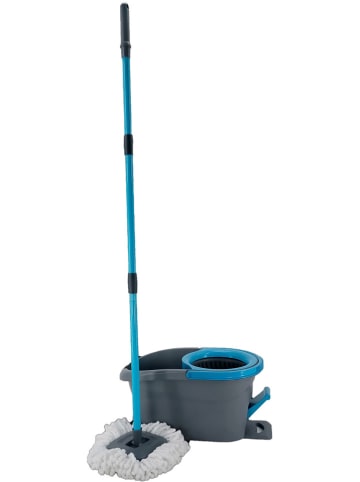 Joybos Tornado-Eimer in Grau/ Blau - (B)47 x (H)28 x (T)24 cm