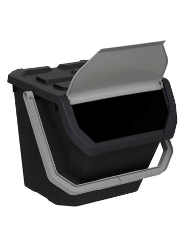 Joybos Recyclingbehälter in Schwarz - 24 l