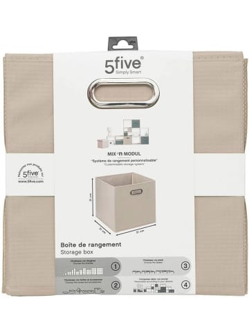Joybos Aufbewahrungsbox in Beige - (B)31 x (H)31 x (T)31 cm