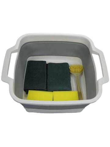 Joybos 6tlg. Geschirrspül-Set in Weiß/ Grau