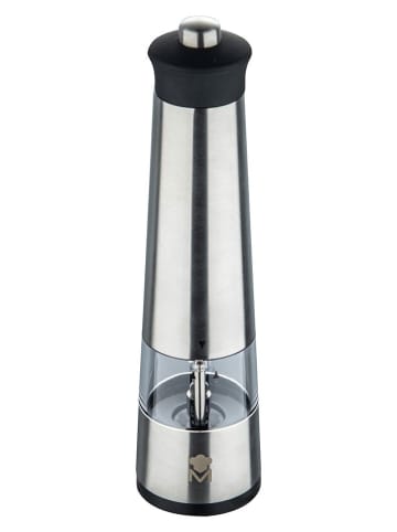 Joybos Młynek w kolorze srebrnym do przypraw - wys. 22 x Ø 6,5 cm