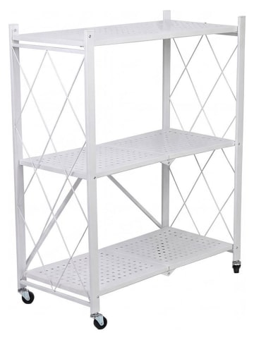 Joybos Standregal in Weiß - (B)71 x (H)89 x (T)34 cm