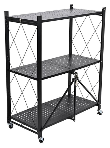 Joybos Standregal in Schwarz - (B)71 x (H)89 x (T)34 cm