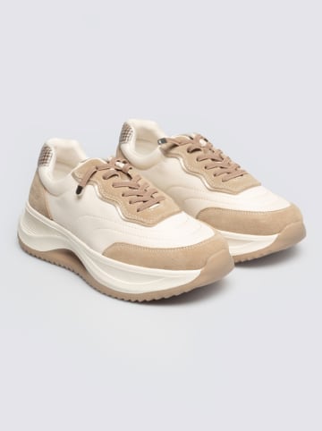 BIG STAR Leder-Sneakers in Beige