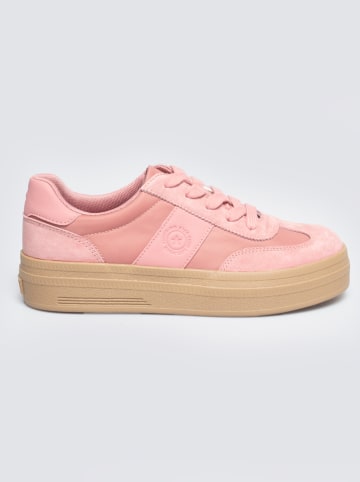 BIG STAR Leder-Sneakers in Rosa
