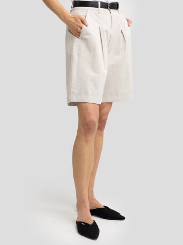 BIG STAR Bermudy w kolorze kremowym