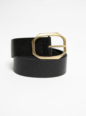 BIG STAR Skórzany pasek w kolorze czarnym