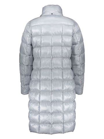 Fuchs Schmitt Doorgestikte mantel zilverkleurig