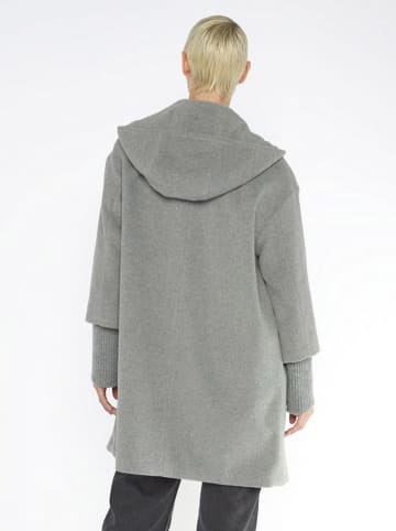 Fuchs Schmitt Wełniany płaszcz w kolorze szarym