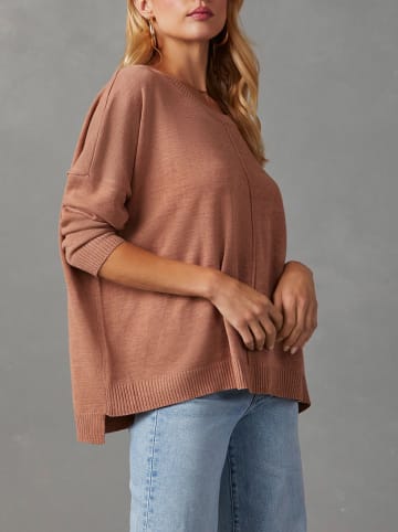 Milan Kiss Pullover in Hellbraun